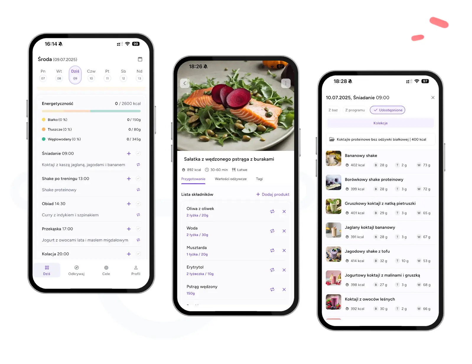 Widok aplikacji mobilnej